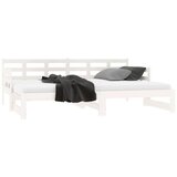  Izvlečna dnevna postelja bela trdna borovina 2x(80x200) cm, (20787929) | Shoptok.si