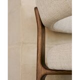 Kave Home Smeđa/bež blagovaonska stolica od čvrste jeseni Granite – | shoptok.hr