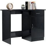  Radni stol visoki sjaj crni 100 x 50 x 76 cm od iverice | Eponuda.ba