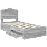  Konstrukcija postelje Siva Sonoma 90 x 200 cm Konstruiran les, (5000102259) | Shoptok.si