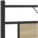 Metalni Kovinski posteljni okvir brez vzmetnice sonoma hrast 183x213 cm, (21829274) | Shoptok.si