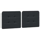 vidaXL Okvir kreveta s uzglavljem crno-bijeli 120x200 cm umjetna koža | shoptok.hr