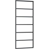  Klizna vrata s priborom crna 76 x 205 cm od ESG stakla | shoptok.hr