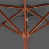 vidaXL Zunanji senčnik z lesenim drogom 150x200 cm antracit, (20611129) | Shoptok.si