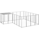  Pasji boks srebrn 8,47 m² jeklo | Shoptok.si