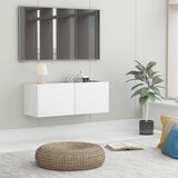 TV ormarić bijeli 80 x 30 x 30 cm od konstruiranog drva | shoptok.hr