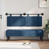  Držeće uzglavlje Zidne Jednobojno Plava 130 x 55 x 5 cm tkanina - Plava 120 cm bez LED svjetla | shoptok.hr