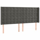  box spring s madracem LED tamnosivi 200x200 cm baršun | shoptok.hr