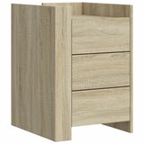 Maison Chic Nočna omarica - Nočna miza sonoma hrast 45x50x65 cm inženirski les, (21687615) Cene