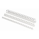 Fellowes plastične špirale 8 mm, bela (za 21-40 listov), 100 kosov, (20871493) | Shoptok.si