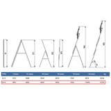 Elkop Trodelne Aluminijumske Merdevine 3x15 – 9,4m | ePonuda.com