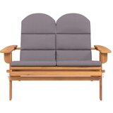  Klupa Adirondack s jastucima 126 cm masivno drvo bagrema | shoptok.hr