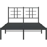  Metalni okvir za krevet s uzglavljem crni 120x200 cm | shoptok.hr