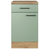 Flex-Well Kuhinjska Spodnja Omarica Cara, Zelena, Hrast | Shoptok.si
