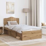  Okvir za krevet Umjetnička hrastovina 90 x 190 cm | shoptok.hr