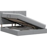  Krevet s madracem i skladištem Svjetlosiva 140 x 190 cm tkanina | shoptok.hr