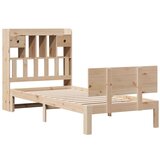 vidaXL Knjižna postelja brez vzmetnice 90x200 cm trdna borovina | Shoptok.si