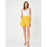 Koton Elastic Waist Shorts Viscose Linen Blended | Shoptok.si