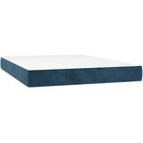  Krevet s oprugama i madracem tamnoplavi 140x200 cm baršunasti | shoptok.hr