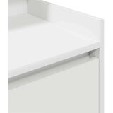 vidaXL Nočna omarica z 2 predaloma bela 38x34x80 cm | Shoptok.si