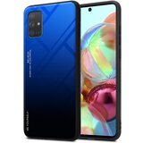 Cadorabo Ohišje, združljiv s Samsungom v modri barvi - črni - dvobarvni zaščitni pokrov iz silikona TPU in hrbta iz kaljenega stekla, (20575821) | Shoptok.si