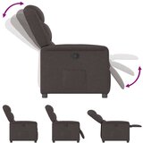  Naslanjač temno rjavo blago, (21824784) | Shoptok.si
