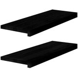 Prozorske klupice 2 kom tamnosmeđe 70x30x2 cm masivne hrast | shoptok.hr