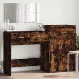  3-dijelni set toaletnog stolića boja dimljenog hrasta drveni | shoptok.hr