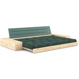 Karup Design Temno zelena raztegljiva sedežna garnitura iz rebrastega žameta 244 cm Base – | Shoptok.si
