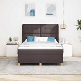  Krevet s opruga kutije Tamno smeđa 190 x 140 cm tkanina | shoptok.hr