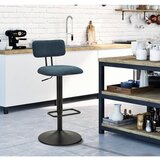 Mauro Ferretti Petrolej zelena/crna barska stolica podesive visine (visine sjedala 61 cm) Tina – | shoptok.hr
