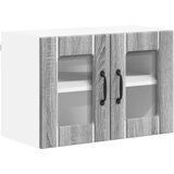  Zidni stakleni ormarić Lucca 2 pcs Siva sonoma 60 x 31 x 40 cm | shoptok.hr