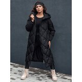 DStreet Kurtka\Płaszcz zimowa damska pikowana z kapturem FEMACOAT czarna | shoptok.hr