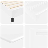  Konstrukcija kreveta s madracem s madracem Bijelo 160 x 200 cm | shoptok.hr