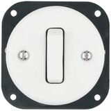  Reblig - Porcelanski retro jednostavan prekidač bez okvira br. 1, beli | Eponuda.com