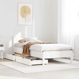 vidaXL Okvir kreveta s ladicama bijeli 75x190 cm od borovine | shoptok.hr