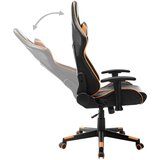  Gaming stol črno in oranžno umetno usnje, (20701278) | Shoptok.si