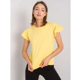 Fashion Hunters RUE PARIS Yellow cotton blouse Cene