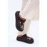 Boto Women's Foam Slippers With Embellishments Black Linaviela | shoptok.hr