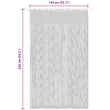  Zavjesa s makrameom smeđe-siva 140 x 240 cm pamučna | shoptok.hr