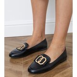 Gemre Black women's loafers with gold embellishment Frada | shoptok.hr