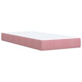 Box spring krevet s madracem ružičasti 90x190 cm baršunasti | shoptok.hr
