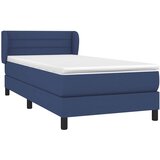 Krevet s oprugama i madracem plavi 80x200 cm od tkanine | shoptok.hr