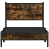  Metalni okvir kreveta bez madraca boja hrasta 75x190 cm | Eponuda.com