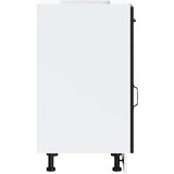 vidaXL Donji kuhinjski ormarić Kalmar crni konstruirano drvo | shoptok.hr