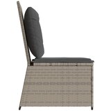  Nagibna vrtna sofa s jastucima svjetlosiva od poliratana | shoptok.hr