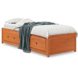 vidaXL Dnevni krevet voštano smeđi 80 x 200 cm od masivne borovine | shoptok.hr
