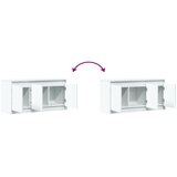  ormarić LED bijeli 100 x 34 x 50 cm od konstruiranog drva | shoptok.hr