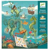 Djeco set knjiga s naljepnicama Sea Sticker Story | shoptok.hr