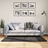  Čupavi moderni tepih s visokim vlaknima antracit 120 x 170 cm Cijene